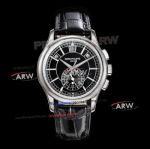 Swiss Replica Patek Philippe Complications Annual Calendar Black Dial Watch
